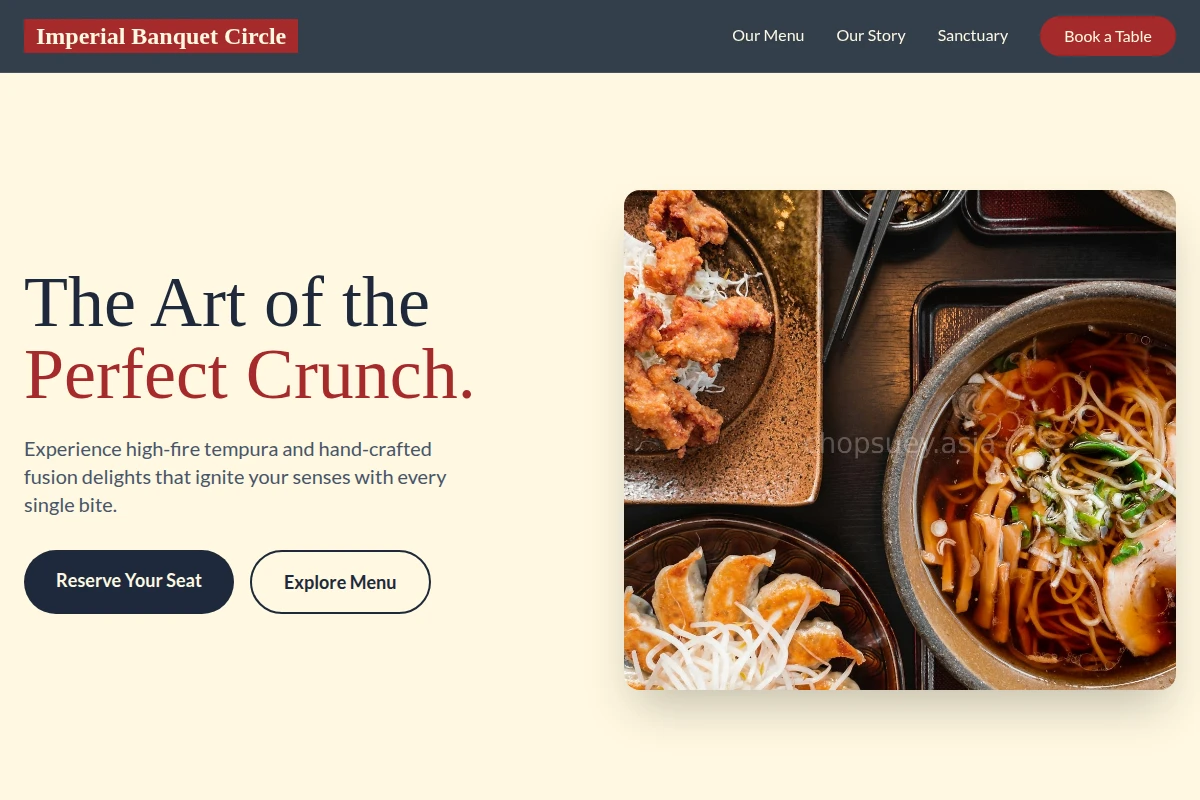 Tempura Asian Fusion Food